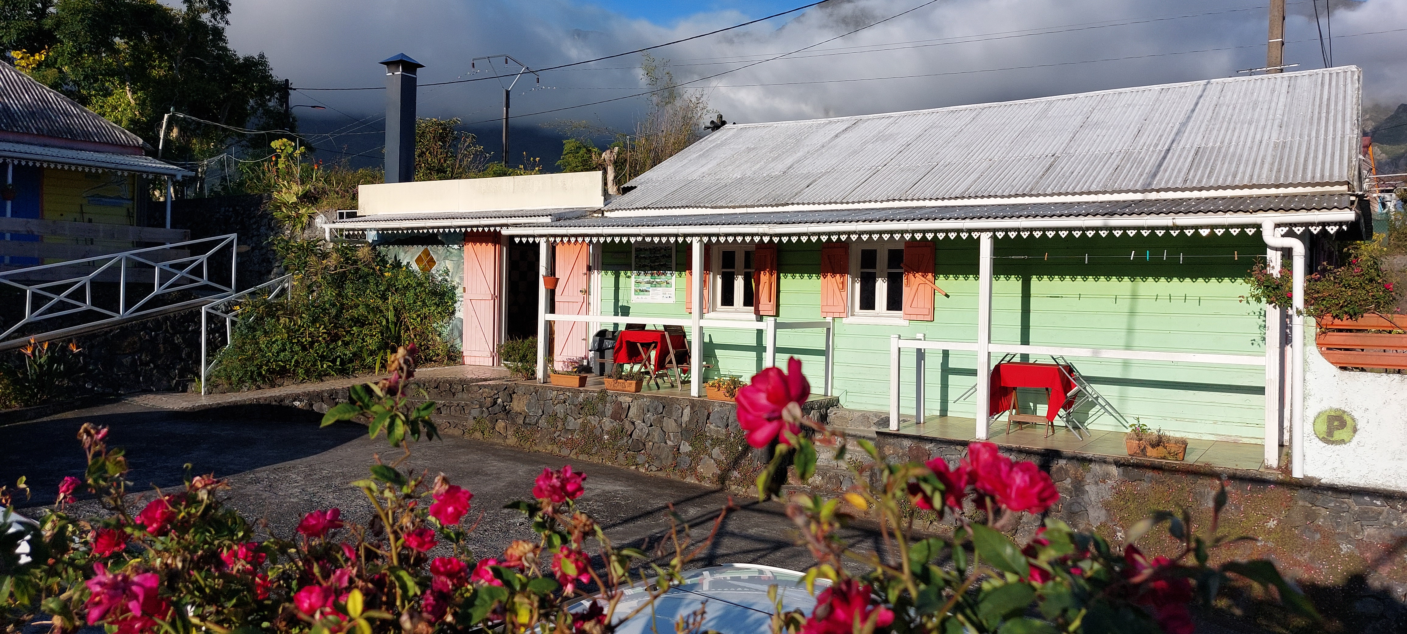 Façade du gîte Ti Case Lontan